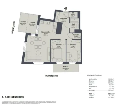 3-Zimmer-Wohnung kaufen in Wien – 69,02 m², € 699.000 – Bild 11 von 26