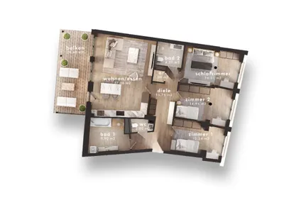 4-Zimmer-Wohnung kaufen in Villach – 113,7 m², € 490.000 – Bild 2 von 10