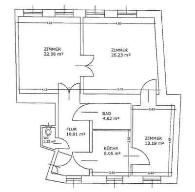 3-Zimmer-Gewerbeimmobilie mieten in Wien – 87 m², € 2.402 – Bild 22 von 22