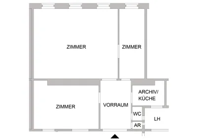 2-Zimmer-Gewerbeimmobilie mieten in Wien – 86 m², € 1.259 – Bild 5 von 5