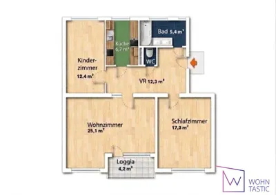 3-Zimmer-Wohnung kaufen in Sankt Pölten Land – 80,34 m², € 268.000 – Bild 17 von 19