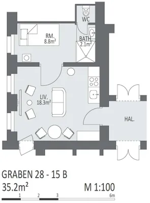2-Zimmer-Wohnung mieten in Wien – 35 m², € 1.990 – Bild 28 von 28