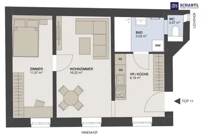 2-Zimmer-Wohnung kaufen in Wien – 43 m², € 449.000 – Bild 11 von 11