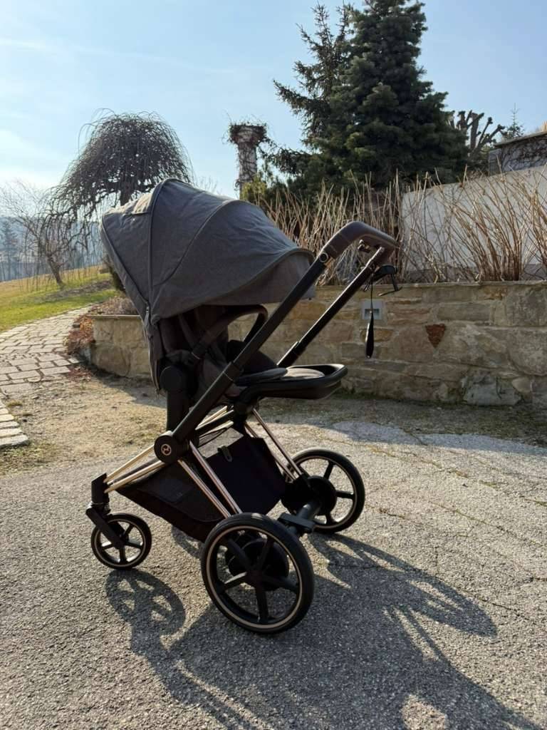 Cybex e-PRIAM Kinderwagen Komplettset Rosgold mit Babywanne/ Sportsitz  inkl Zubehr,  1.290,- (3013 Pressbaum) - willhaben