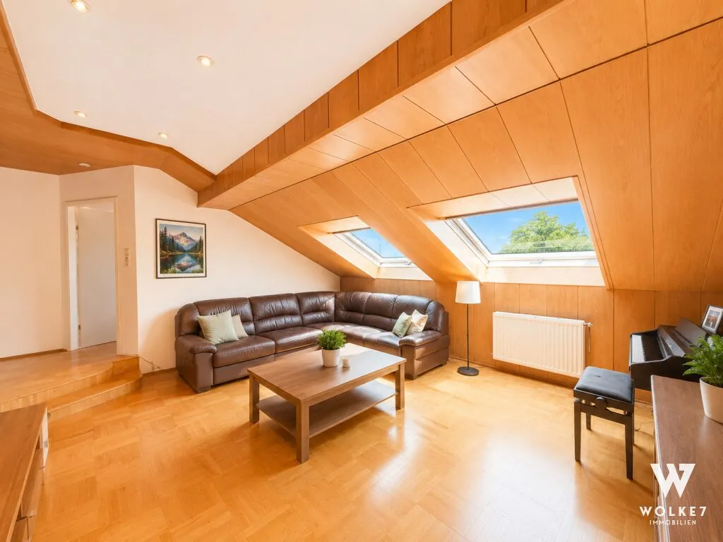 Stilvolle 4-Zimmer-Altbau-Dachgeschosswohnung in Ruhelage nahe U4 Hietzing - Ansicht 3