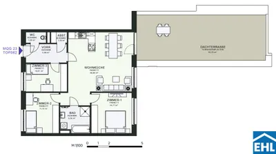 4-Zimmer-Wohnung mieten in Graz – 90,14 m², € 1.571 – Bild 6 von 6