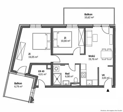 3-Zimmer-Wohnung kaufen in Korneuburg – 54,94 m², € 373.700 – Bild 5 von 5