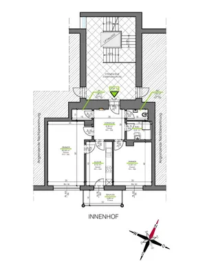 2-Zimmer-Wohnung mieten in Graz – 61,55 m², € 885 – Bild 2 von 5