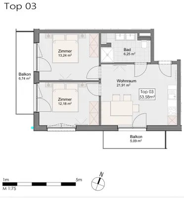 3-Zimmer-Wohnung mieten in Zell am See – 54 m², € 1.250 – Bild 8 von 8