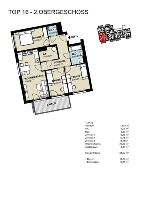 4-Zimmer-Wohnung kaufen in Zell am See – 84,92 m², € 450.866 – Bild 3 von 3