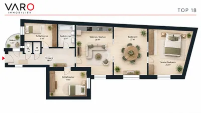 5-Zimmer-Wohnung kaufen in Wien – 132 m², € 990.000 – Bild 8 von 9