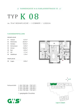 3-Zimmer-Wohnung kaufen in Graz – 67,23 m², € 316.453 – Bild 16 von 16