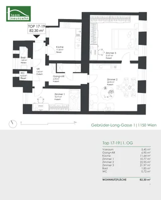 3-Zimmer-Wohnung mieten in Wien – 82,3 m², € 1.540 – Bild 14 von 14
