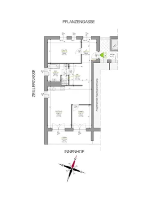 3-Zimmer-Wohnung mieten in Graz – 73,78 m², € 967 – Bild 3 von 6