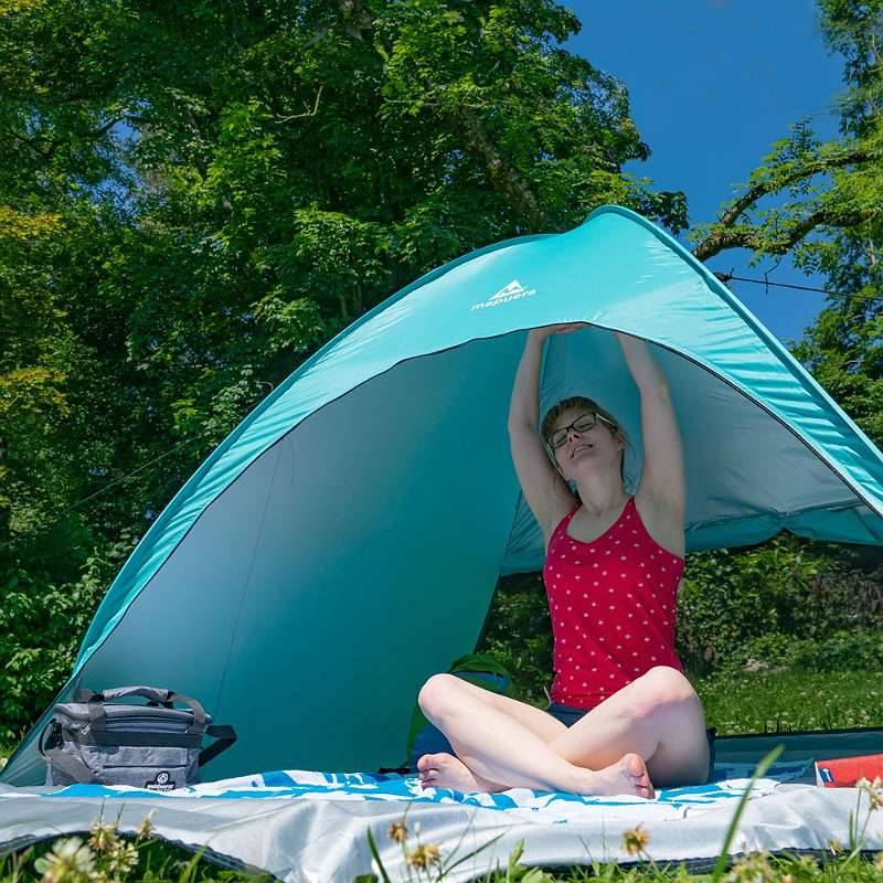 Aktion - cabana rapida - groe pop up Strandmuschel XXL, kleines Packma  57x3cm, UV50+ Sonnenschutz, Strandzelt bzw. Wurfzelt verschliebar fr 2 -  4 Personen,  39,95 (4910 ) - willhaben