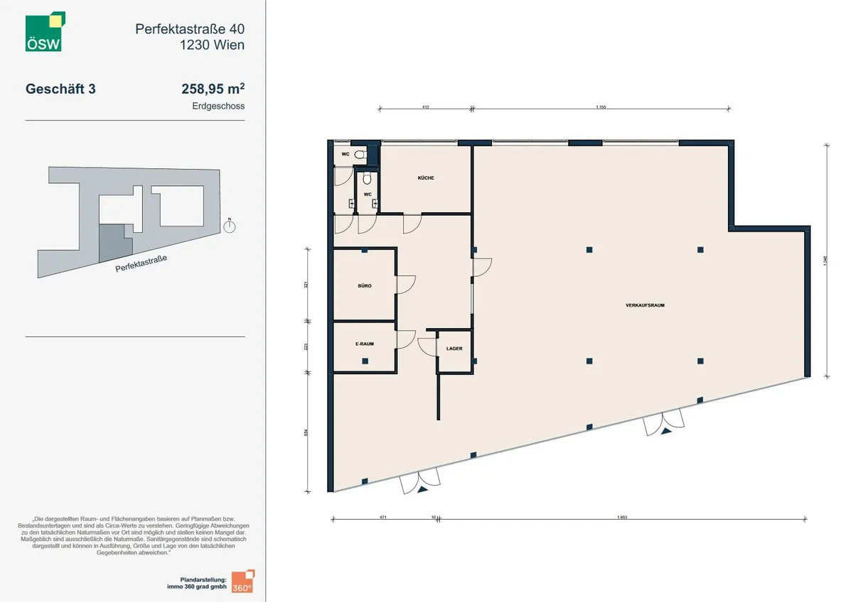 Geschäftslokal Nähe U6 Perfektastraße - Ansicht 2