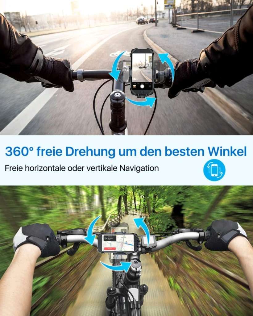 andobil Handyhalterung Fahrrad [2023 Extrem Stabil] Motorrad in