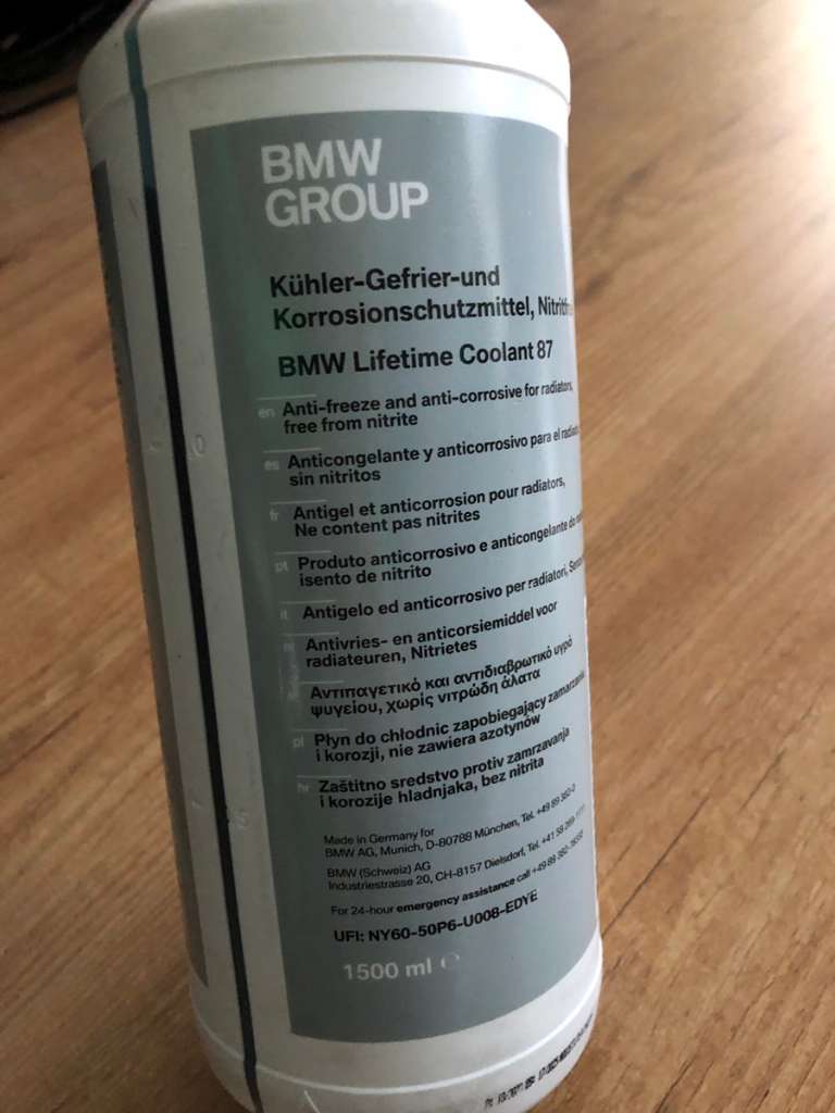 BMW Kühlerfrostschutz kühlflüssigkeit original, € 29,- (1220 Wien) -  willhaben