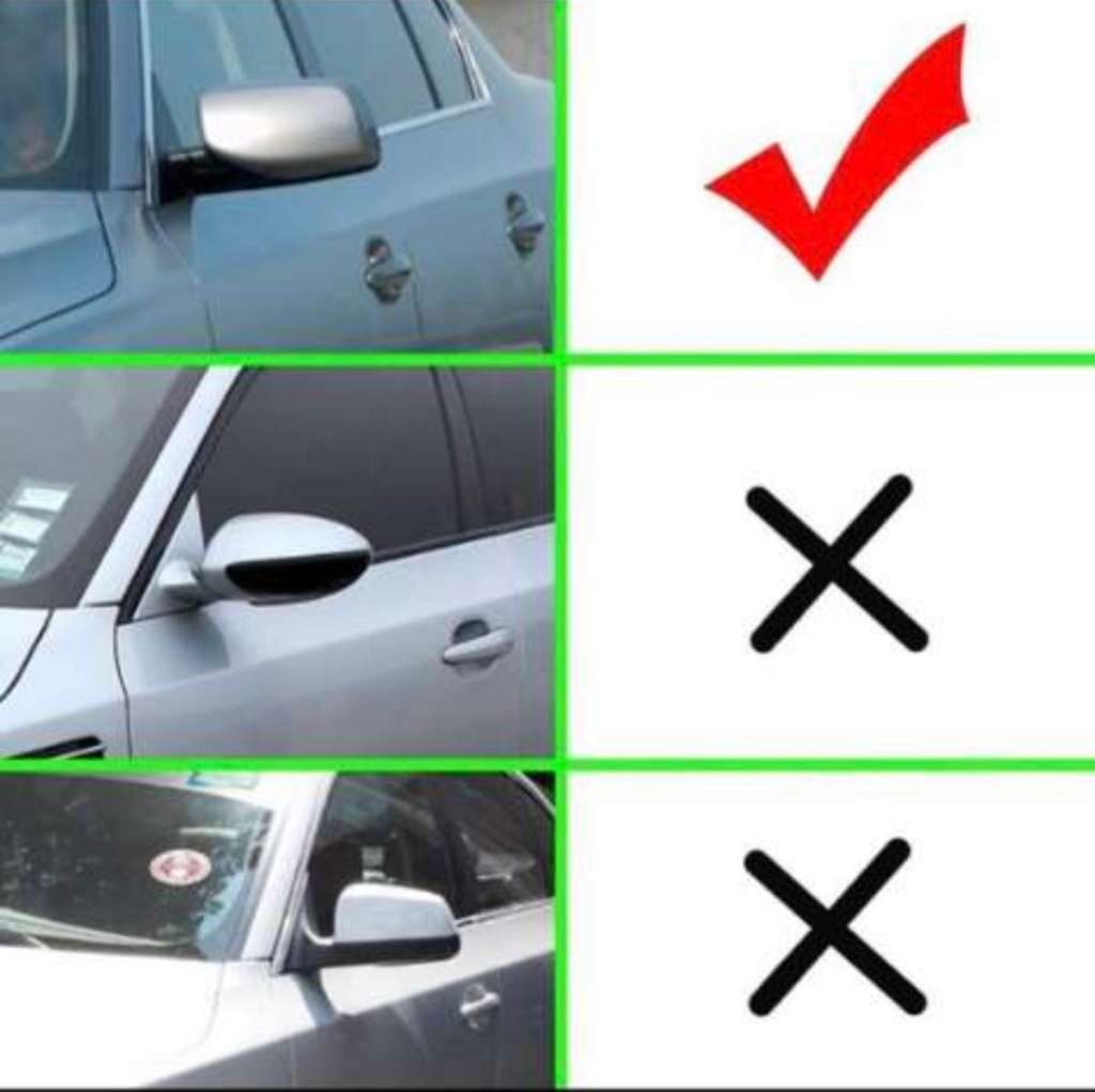 Auto Spiegelkappen, 1 Paar Auto Tür Außenspiegelkappe