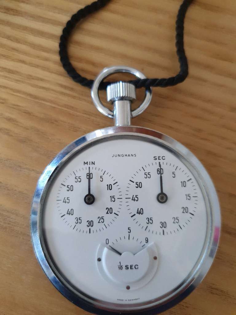 Junghans mechanische Stoppuhr mit Handaufzug 70er Jahre 119