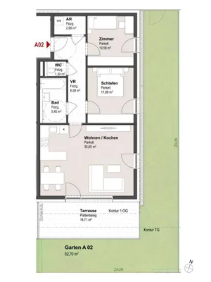 3-Zimmer-Wohnung kaufen in Salzburg Stadt – 71,15 m², € 853.800 – Bild 4 von 6