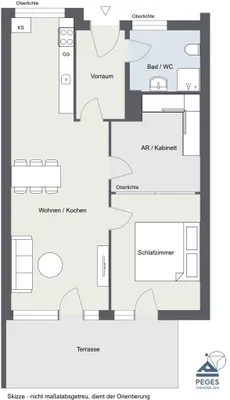 2-Zimmer-Wohnung kaufen in Salzburg Stadt – 55,35 m², € 370.000 – Bild 9 von 9