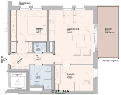 3-Zimmer-Wohnung kaufen in Wien – 58,42 m², € 466.364 – Bild 12 von 12