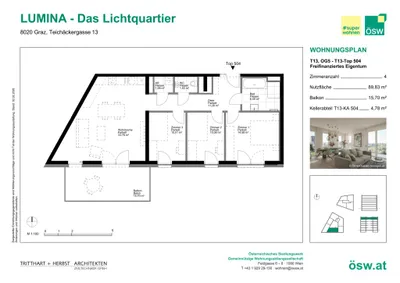 4-Zimmer-Wohnung kaufen in Graz – 89,83 m², € 439.000 – Bild 11 von 11