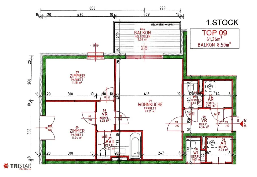 Wohnung – Wien, Kaiserebersdorf - Ansicht 2