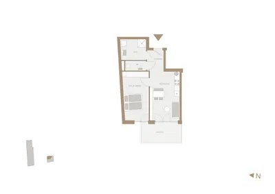 2-Zimmer-Wohnung mieten in Graz – 45,16 m², € 715 – Bild 8 von 8