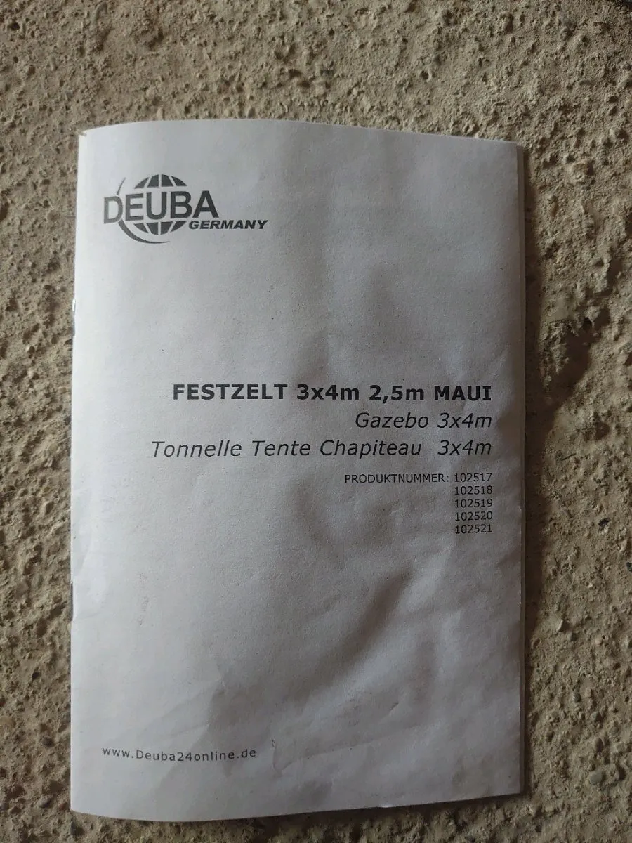 Festzelt 3m x 4m, € 40,- (7400 Oberwart)