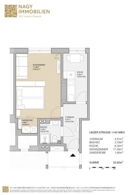 1-Zimmer-Wohnung kaufen in Wien – 32,6 m², € 249.000 – Bild 13 von 14