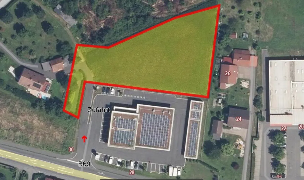 Gewerbegrundstück an der B69 in Bad Radkersburg - 3.720 m² | Bebauungsplan | eigene Zufahrt - Ansicht 3