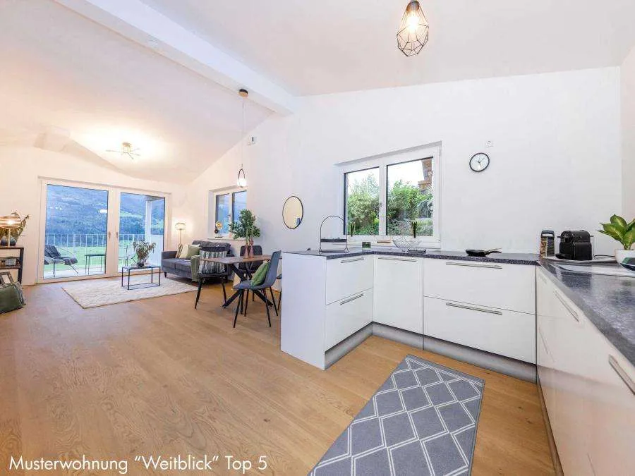 WEITBLICK W1: Traumhafte Gartenwohnung am Sonnenhang mit unverbautem Panoramablick - Widok 3