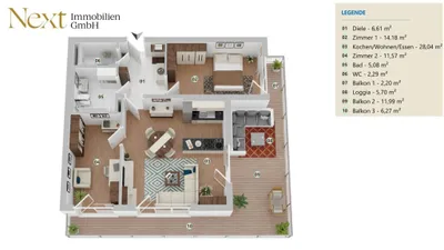 3-Zimmer-Wohnung kaufen in Urfahr-Umgebung – 67,97 m², € 390.000 – Bild 20 von 20