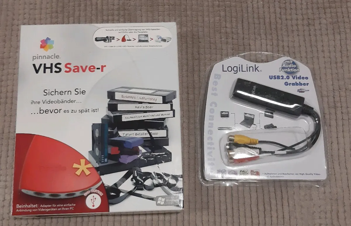 Logolink usb Video Grabber / Pinnacle VHS saver Usb Videograbber Digitalisierer