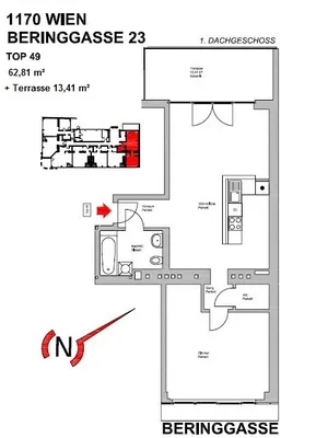 2-Zimmer-Wohnung kaufen in Wien – 62,81 m², € 299.000 – Bild 6 von 7