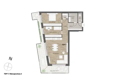 3-Zimmer-Wohnung kaufen in Graz – 86,58 m², € 663.000 – Bild 6 von 7