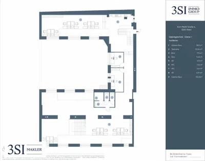 12-Zimmer-Gewerbeimmobilie mieten in Wien – 528 m², € 6.218 – Bild 12 von 12