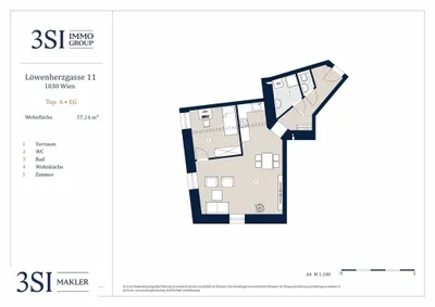 2-Zimmer-Wohnung kaufen in Wien – 57,14 m², € 325.000 – Bild 11 von 11