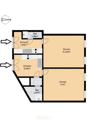 2-Zimmer-Wohnung kaufen in Wien – 62,6 m², € 169.000 – Bild 12 von 13