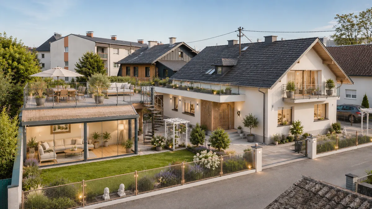 210 m² Wohnfläche mit 120 m² Dachterrasse | 2 Wohneinheiten möglich | Privatverkauf - Ansicht 3