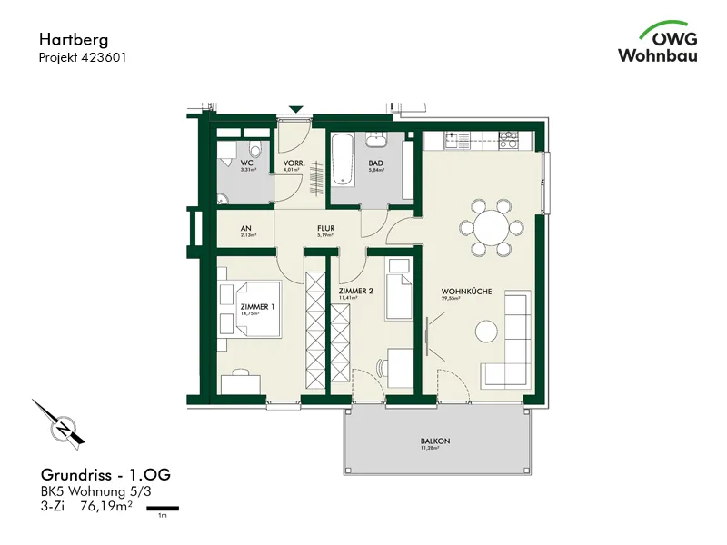 Wohnung – Hartberg, Eggendorf - Ansicht 2