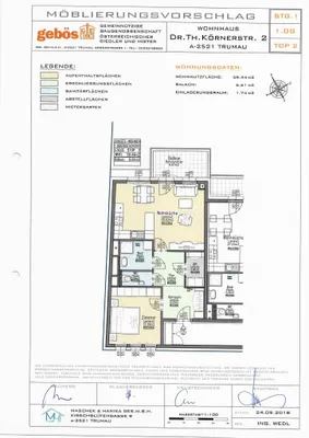 2-Zimmer-Wohnung mieten in Baden – 59,44 m², € 860 – Bild 5 von 5