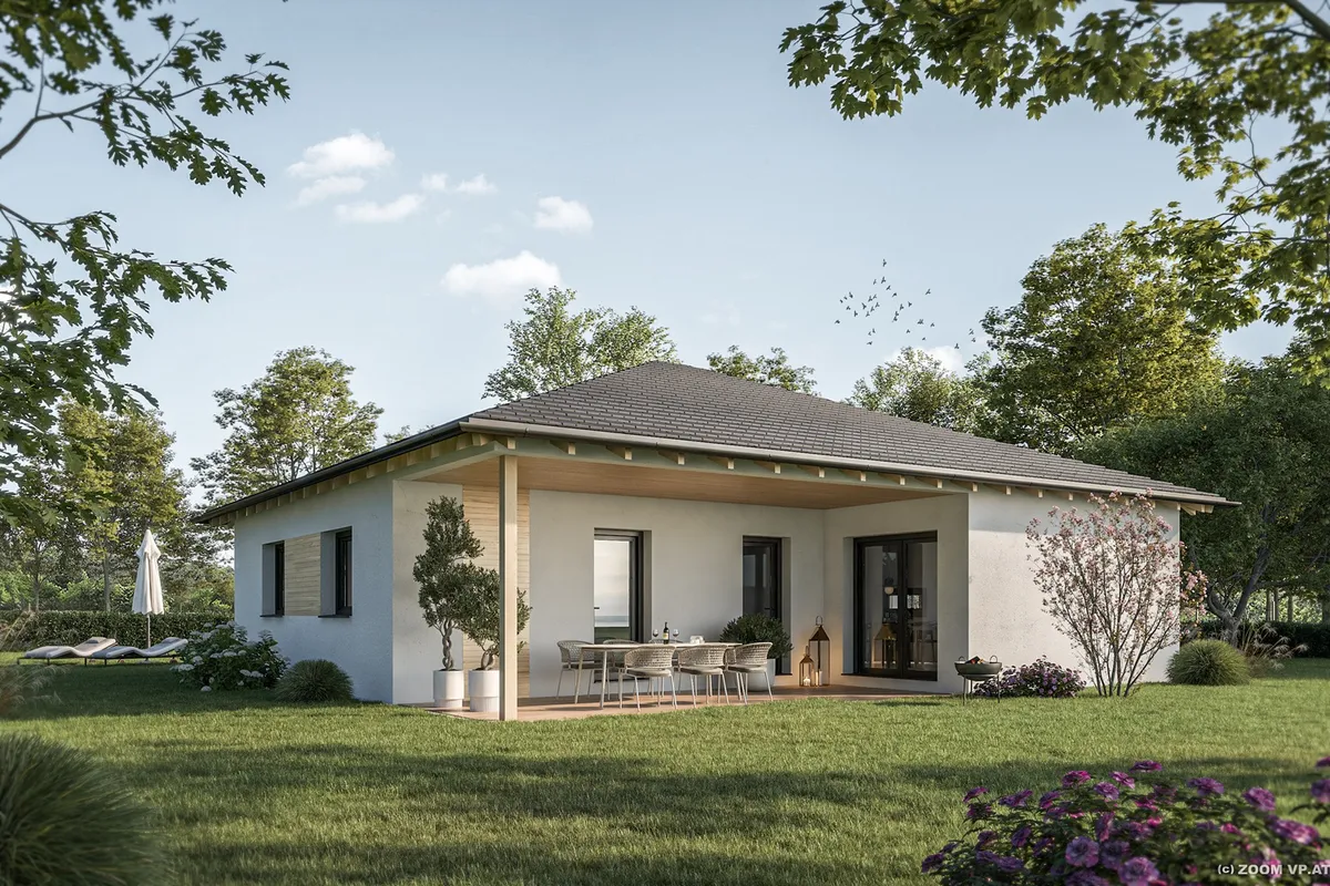 AKTIONSHAUS Bungalow 80 m² - Belagsfertig ab € 199.999, -! - Ansicht 2