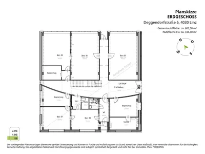 13-Zimmer-Gewerbeimmobilie mieten in Linz – 604 m², € 9.311 – Bild 16 von 17
