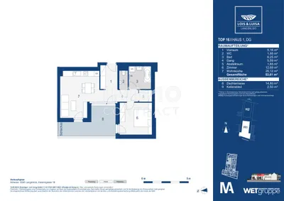 2-Zimmer-Wohnung kaufen in Krems Land – 53,61 m², € 259.000 – Bild 10 von 10