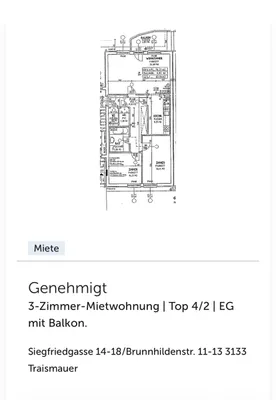 3-Zimmer-Wohnung mieten in Sankt Pölten Land – 76 m², € 526 – Bild 11 von 11
