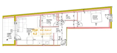 2-Zimmer-Wohnung mieten in Mistelbach – 59,2 m², € 1.071 – Bild 9 von 9