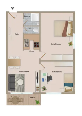 3-Zimmer-Wohnung kaufen in Sankt Veit an der Glan – 71,07 m², € 179.800 – Bild 6 von 6